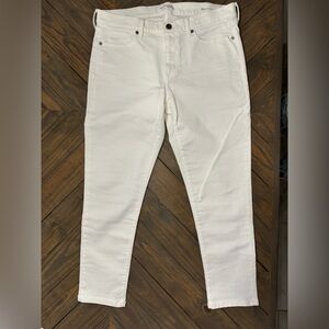 Banana Republic White Skinny Ankle Jeans, Size 30 Short
